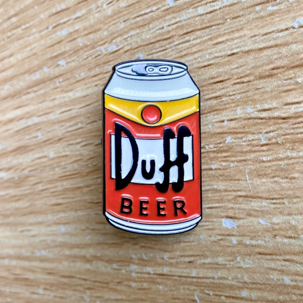 🎉 New The Simpsons Duff Beer Can Pin